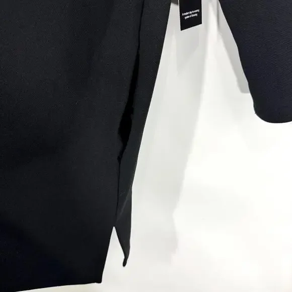 Alfani Women’s Size Medium Black Collared V Neck Tunic Top with Pockets NWT - Picture 4 of 8